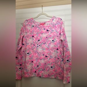 Perfect for valentine’s ❤️💕❤️💕 Lilly Pulitzer quarter length sleeve top
